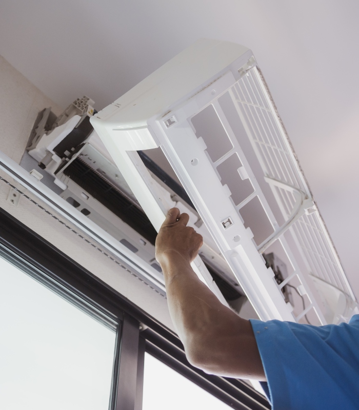 nettoyage du filtre d’une climatisation domestique